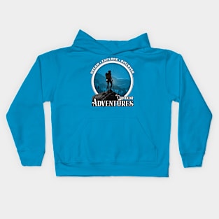 Outdoor Adventures - Hiking Monochrome 001 Kids Hoodie